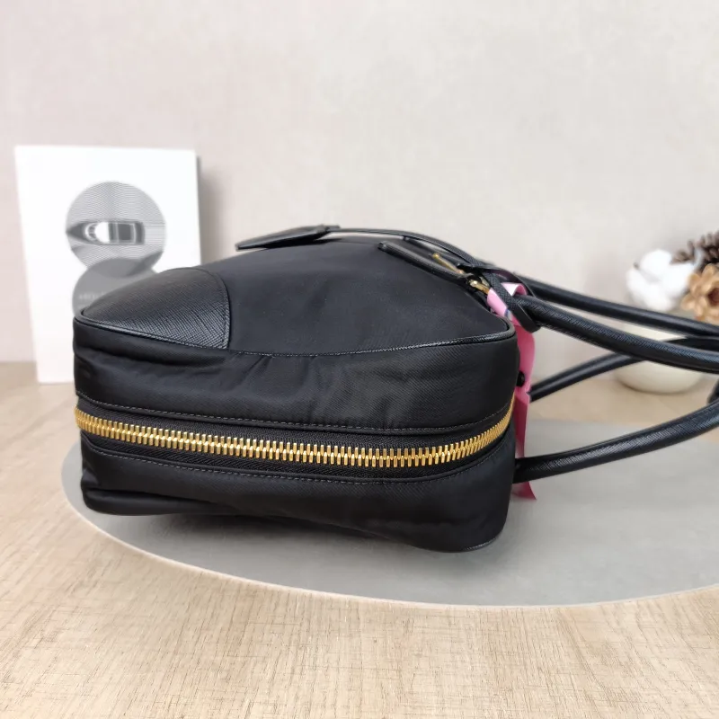 PRADA Top Handle Bag Black Nylon One Size 35 × 9 × 21 cm — detail view 7 of 13