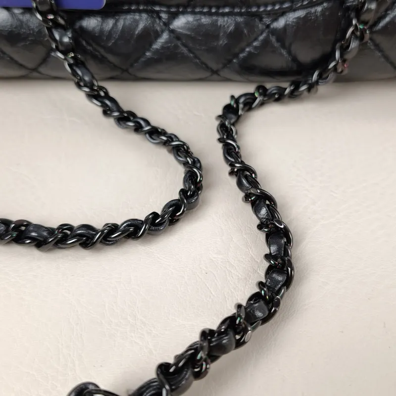 Chanel Top Handle Bag Coco Handle​ Grey Calfskin Small24 × 10 × 14 cm — detail view 4 of 14