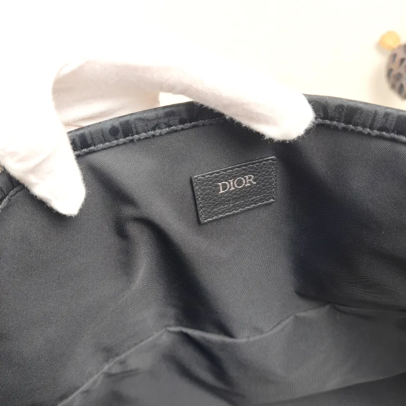 DIOR Shoulder Bag Shoulder Bag Black Monogram Nylon One Size 37 × 13 × 43 cm — detail view 2 of 10