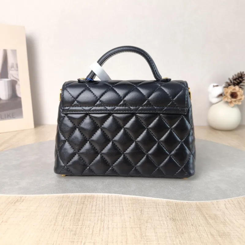 Chanel Crossbody Bag 25p Top Handle Crossbody Bag Black Lambskin Small 22 × 6 × 11.5 cm — cover view 5 of 6