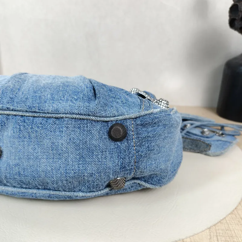 BALENCIAGA Crossbody Bag LE CAGOLE Blue Small33 × 8.5 × 16 cm — detail view 11 of 13
