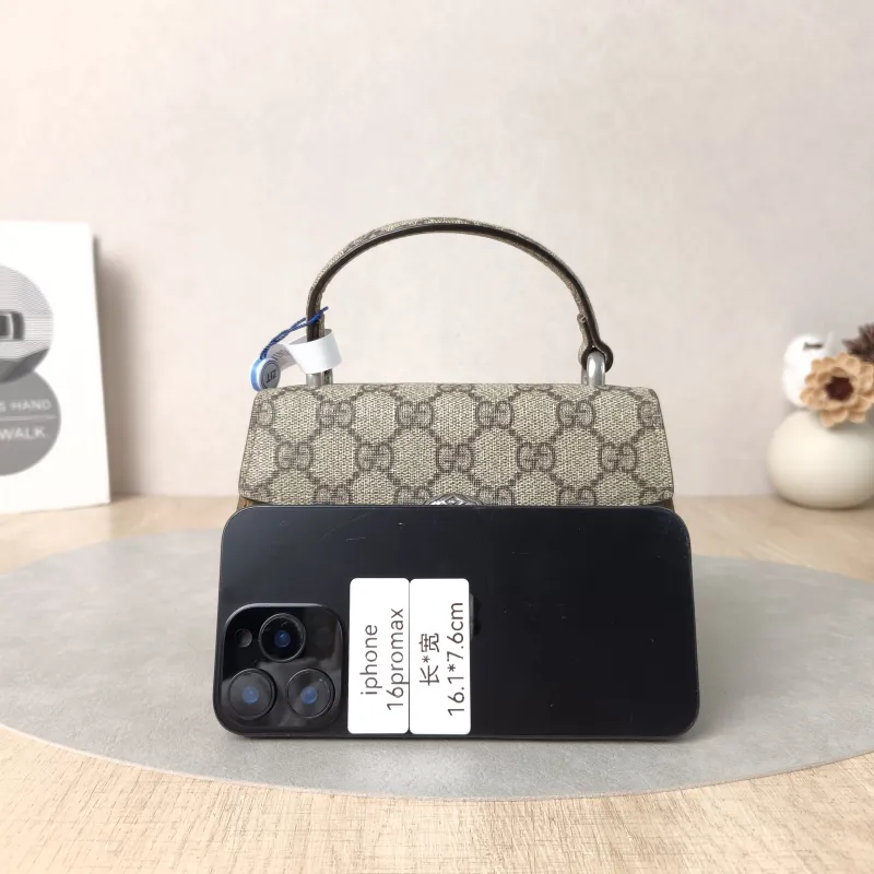 GUCCI Top Handle Bag Dionysus Edition Monogram PVC Mini 18 × 6 × 12 cm — cover view 2 of 6
