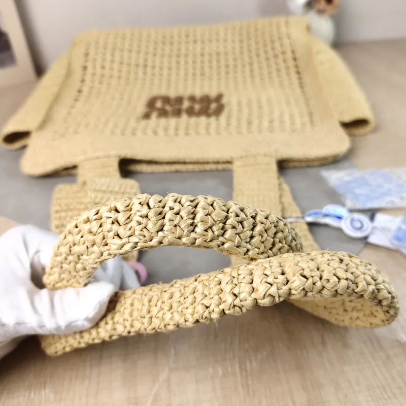 Miumiu Top Handle Bag Top Handle Bag Woven One Size 40 × 10 × 37 cm — detail view 1 of 12