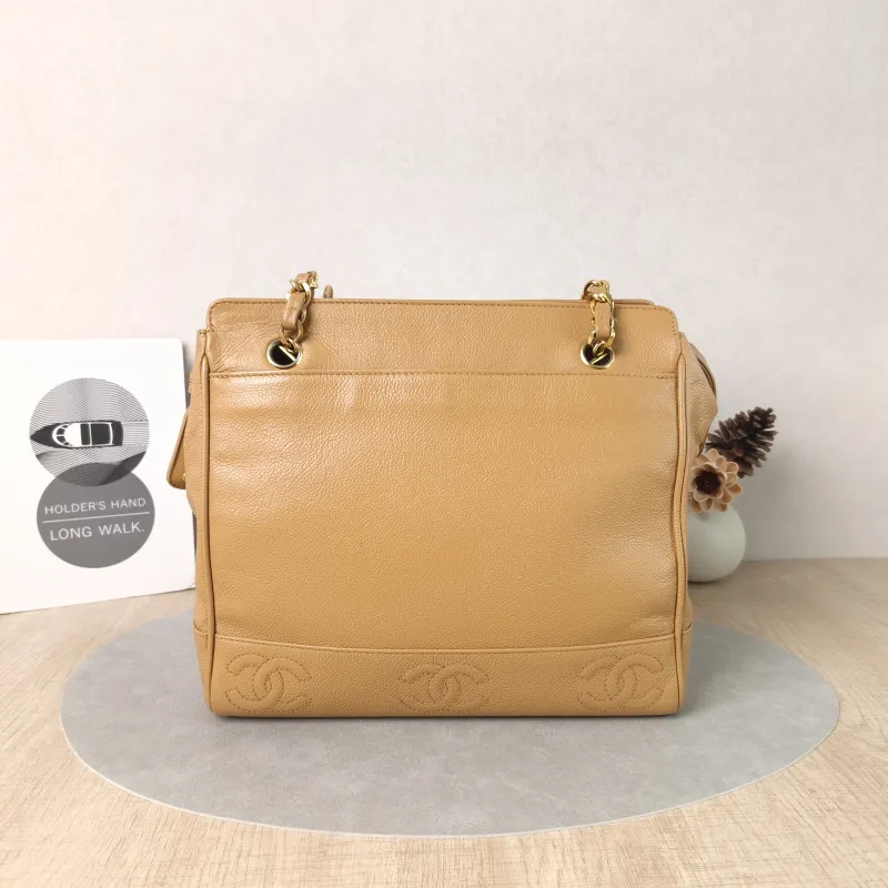 Chanel Shoulder Bag tote Brown Calfskin One Size27 × 8 × 26 cm