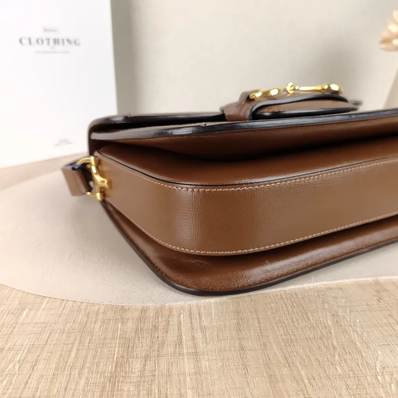 GUCCI Shoulder Bag Horsebit 1955 Horsebit Medium Monogram PVC Medium 25 × 8 × 18 cm — detail view 6 of 12