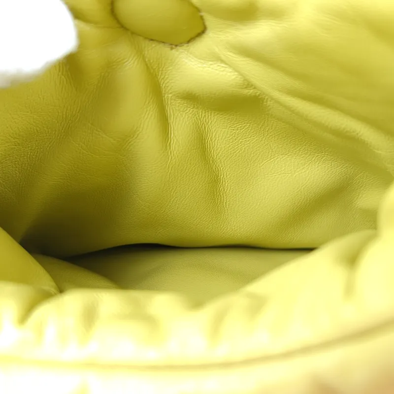 PRADA Top Handle Bag Soft Yellow Lambskin Small 18 × 10 × 15.5 cm — detail view 5 of 12