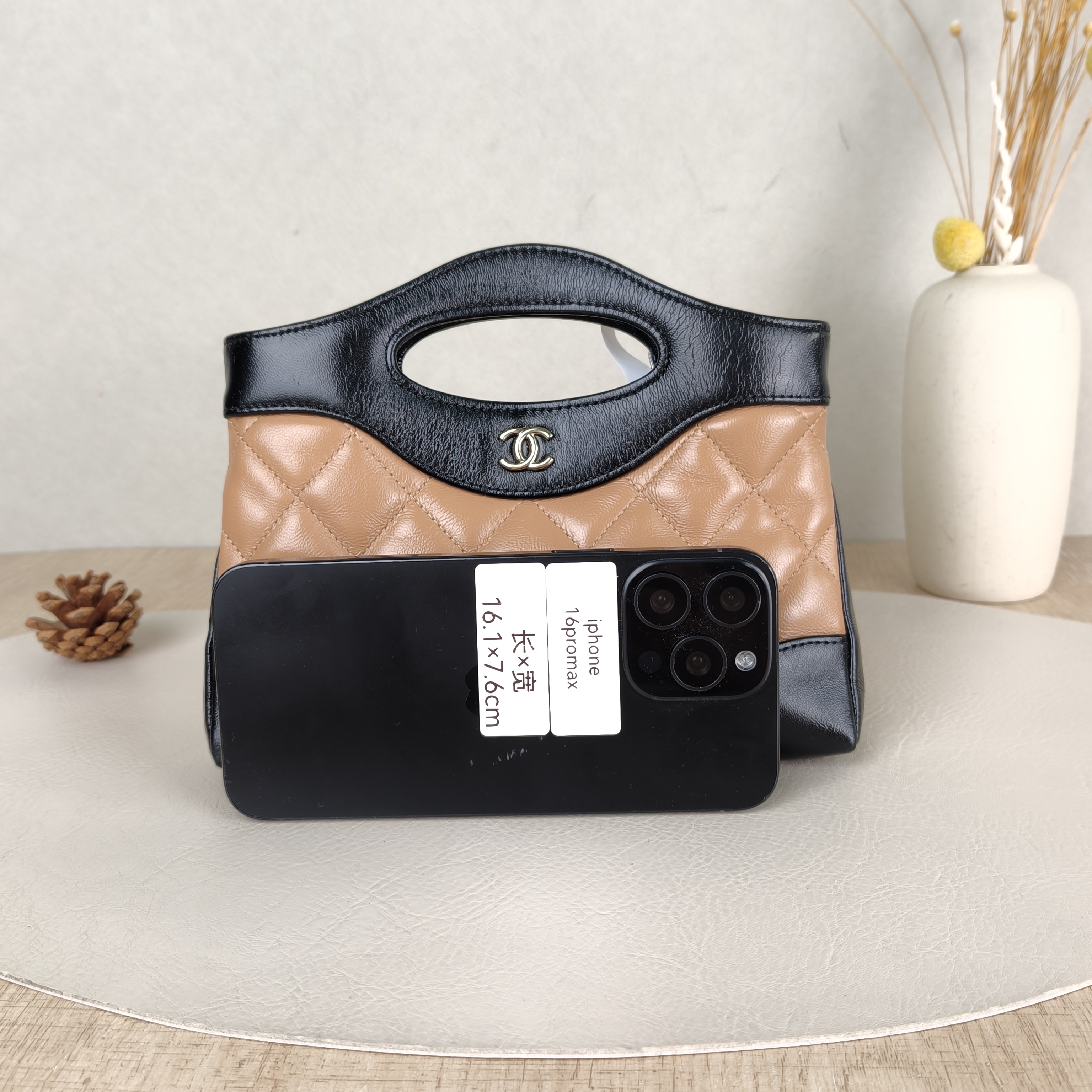 Chanel Crossbody Bag31Bag Beige · Black Waxed Leathernano19 × 5 × 12 cm — cover view 3 of 5