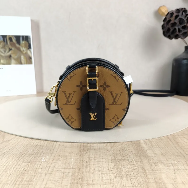 Louis Vuitton Crossbody Bag Mini BOITE CHAPEAU Monogram PVC Mini 13 × 6.5 × 12 cm