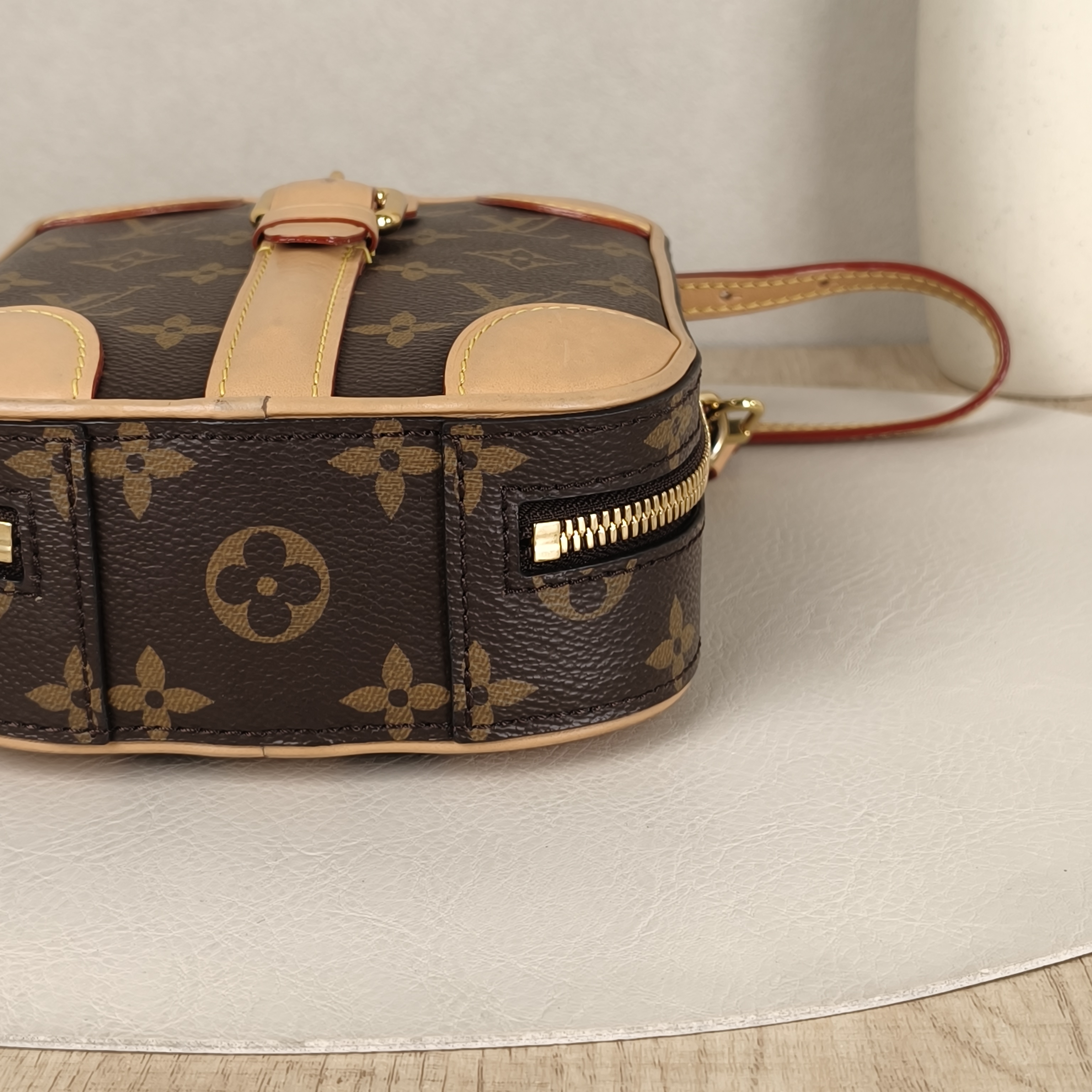 Louis Vuitton Crossbody Bag Luggage Vertical Box Monogram PV Cmini14.5 × 6 × 18.5 cm — cover view 3 of 9