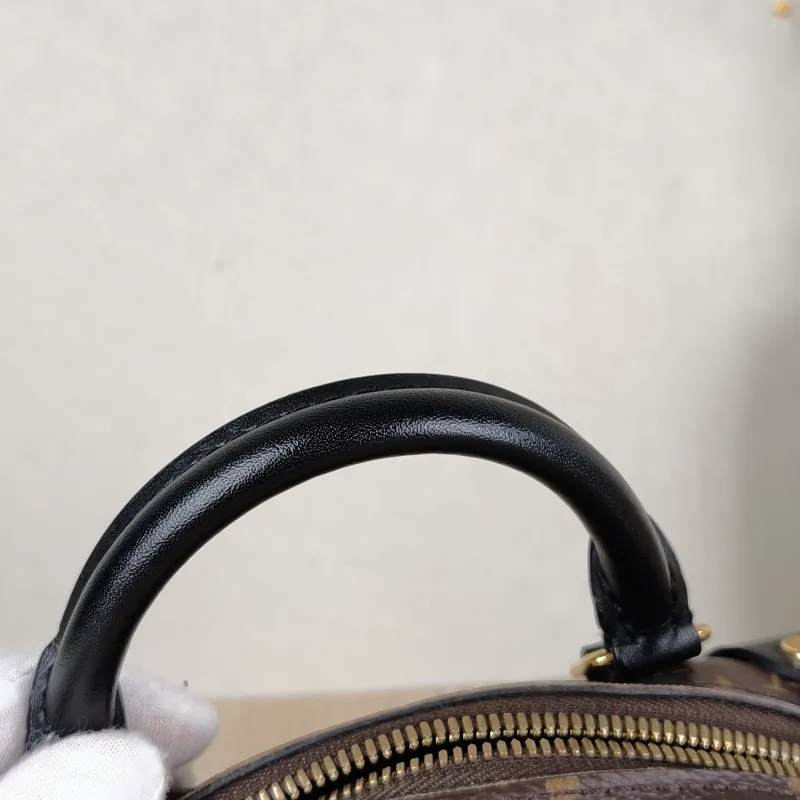 Louis Vuitton Crossbody Bag Petite Malle Souple Box Black PVC One Size20 × 7.5 × 14 cm — detail view 4 of 13
