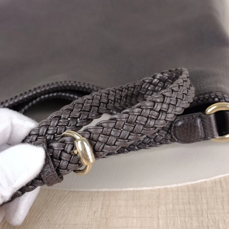 GUCCI Shoulder Baghobo Brown Calfskin One Size35 × 9 × 30 cm — detail view 7 of 10