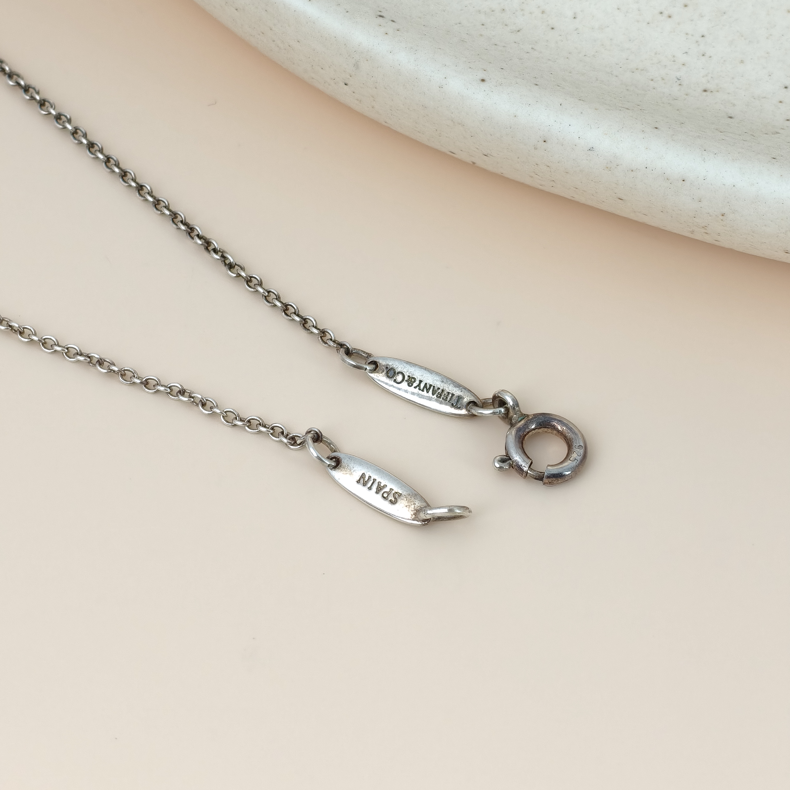 Tiffany&Co. Necklace Elsa Peretti Collection Open Heart Necklace Silver925 One Size38cm — cover view 3 of 9