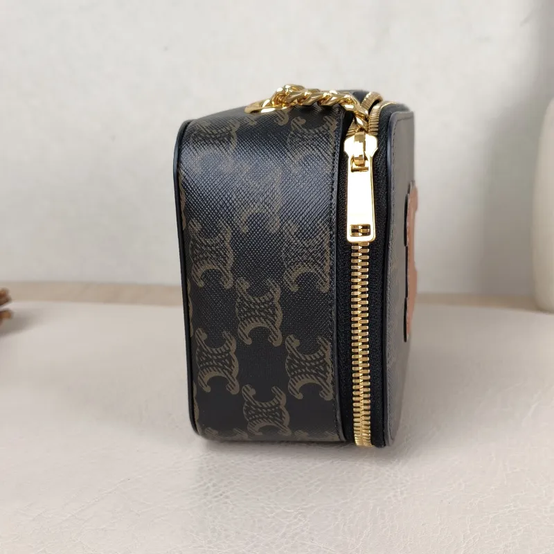 CELINE Crossbody Bag Box Triomphe Box Bag Monogram PVC Mini 16 × 7 × 12 cm — detail view 8 of 11