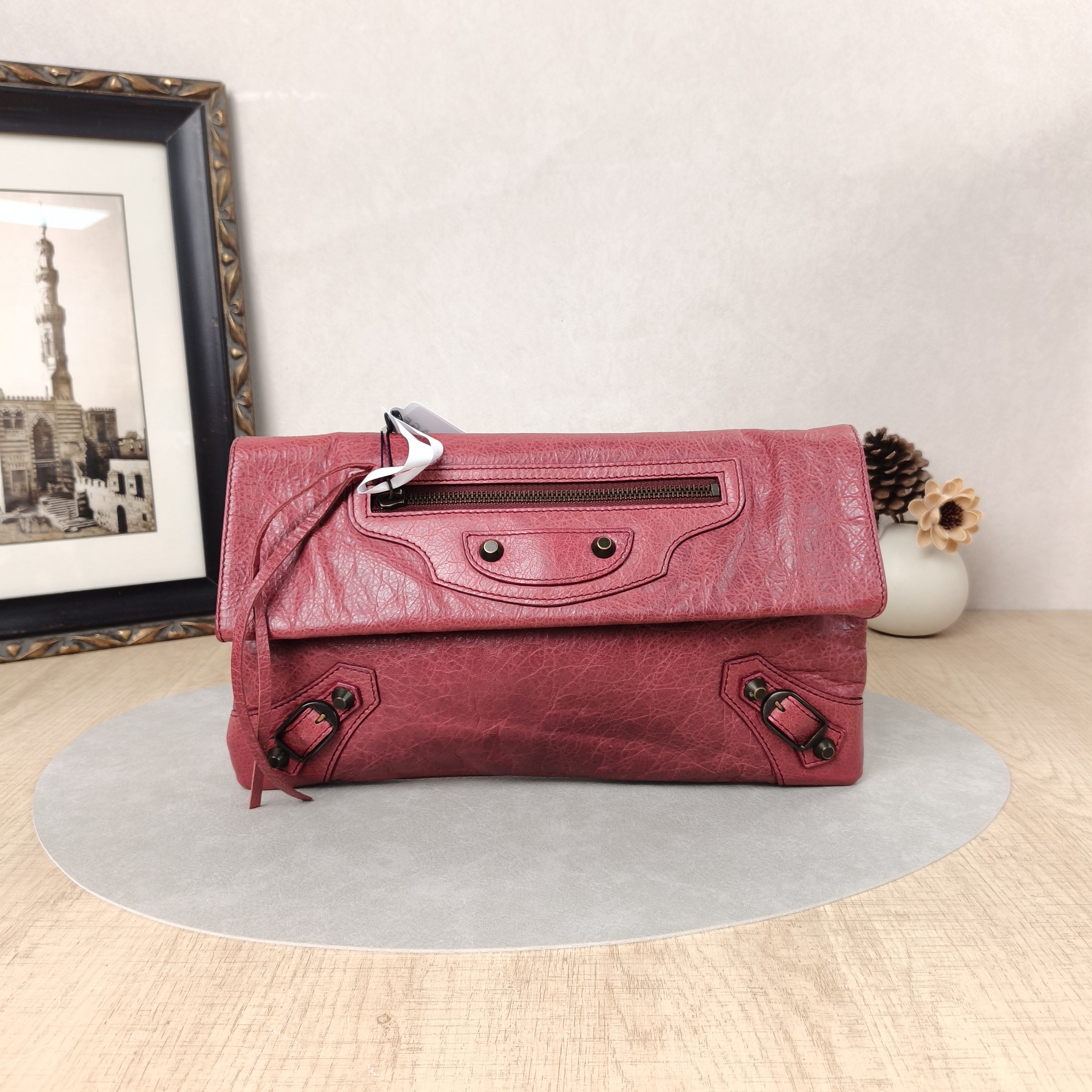 BALENCIAGA Clutch · Clutch Red Calfskin Medium30.5*17