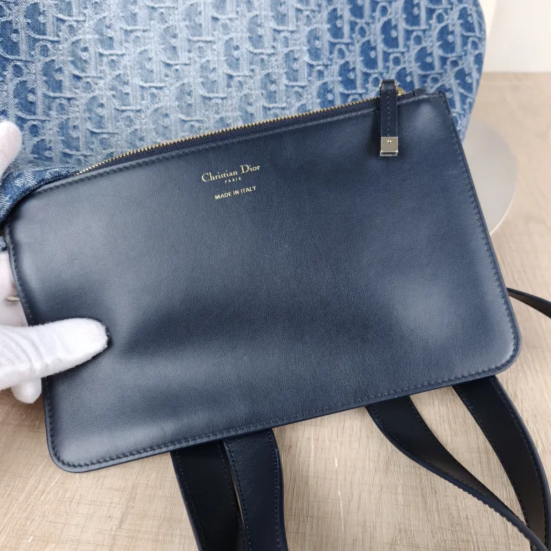 DIOR Top Handle Bag TOUJOURS Blue Large37 × 21 × 27 cm — detail view 5 of 12