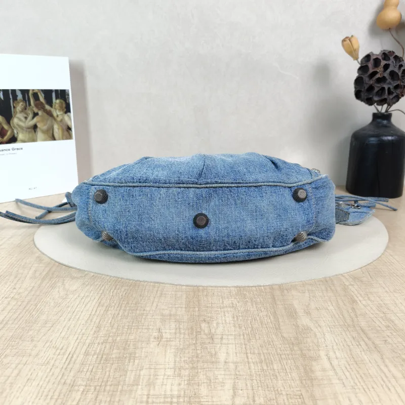 BALENCIAGA Crossbody Bag LE CAGOLE Blue Small33 × 8.5 × 16 cm — cover view 4 of 5
