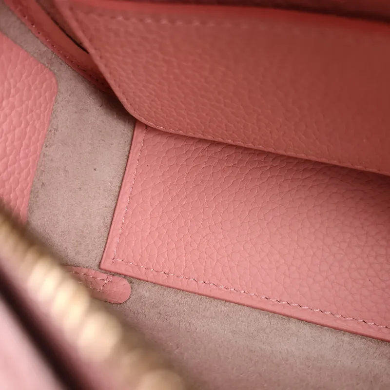 DELVAUX Top Handle Bag Cool Box Box Shoulder Bag Pink Calfskin nano 16.5 × 7.5 × 10.5 cm — detail view 4 of 10