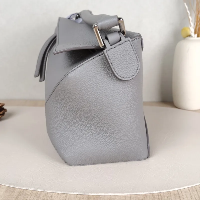 LOEWE Crossbody Bag Puzzle Grey CC alfskin Small24 × 10.5 × 16.5 cm — detail view 5 of 14