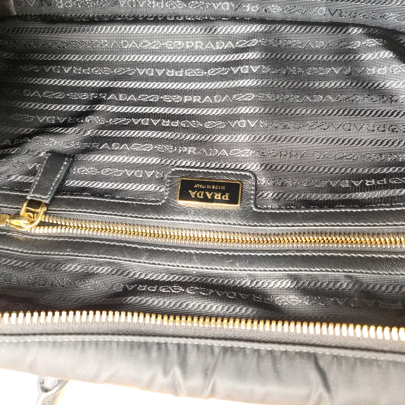 PRADA Top Handle Bag Black Nylon One Size 35 × 9 × 21 cm — detail view 5 of 13