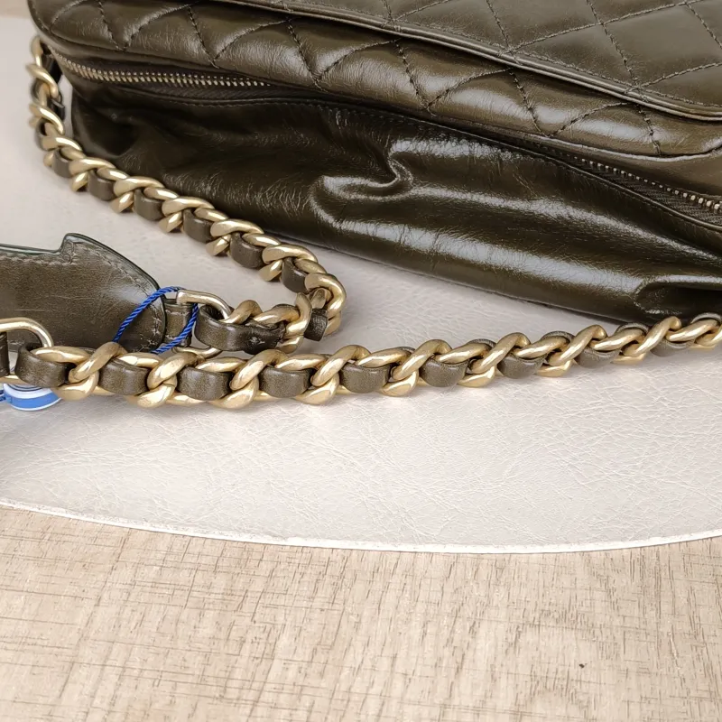 Chanel Crossbody Bag Camera Bag Waxed Leather 22.5 × 9 × 16.5 cm — detail view 9 of 16