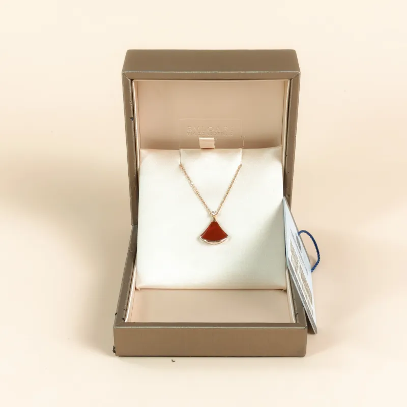 Bvlgari Necklace DIVAS’ DREAM Collection Diamond18KR ose Gold Small 44cm — cover view 3 of 10