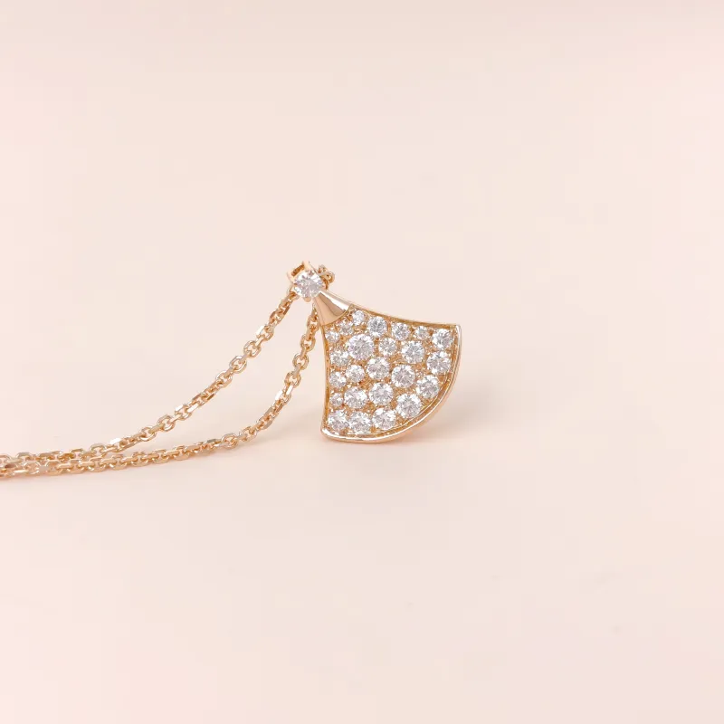 Bvlgari Necklace Divas' Dream Pavé Diamond Rose Gold Diamond18KR ose Gold Small 43cm — cover view 7 of 9