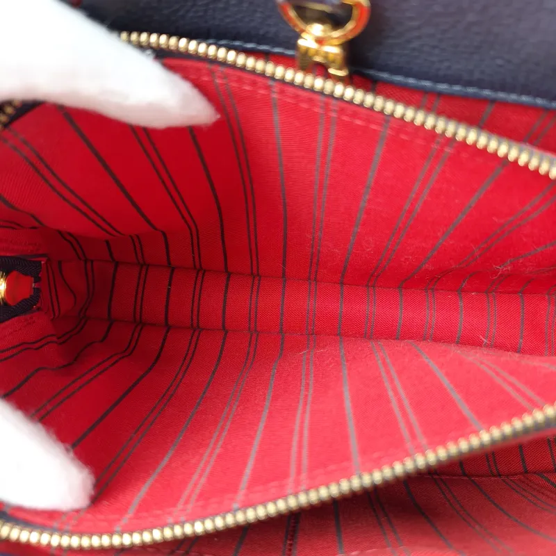 Louis Vuitton Top Handle Bag Montaigne Blue Calfskin 25 × 10 × 20 cm — detail view 2 of 12