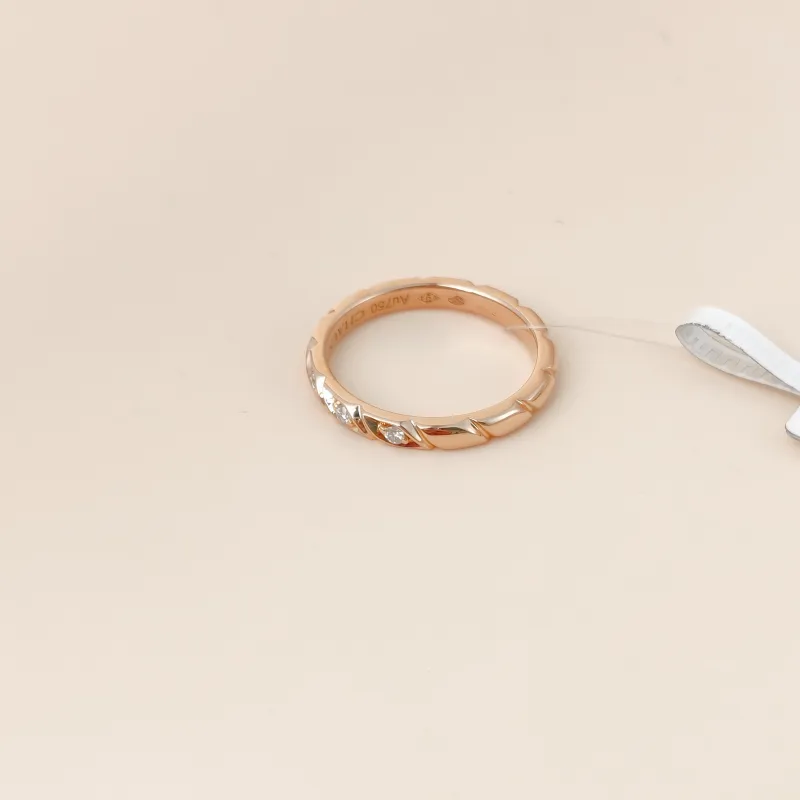 CHAUMET Ring Torsade de · Collection Ring Rose Gold Diamond18KR ose Gold One Size 51 — cover view 7 of 8