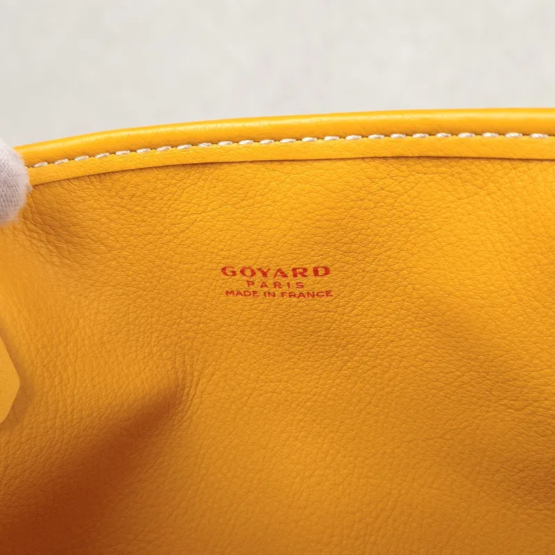 GOYARD Top Handle Bag ANJOU Shopping Tote Yellow PV Cmini19.5 × 9 × 19.5 cm — detail view 6 of 11