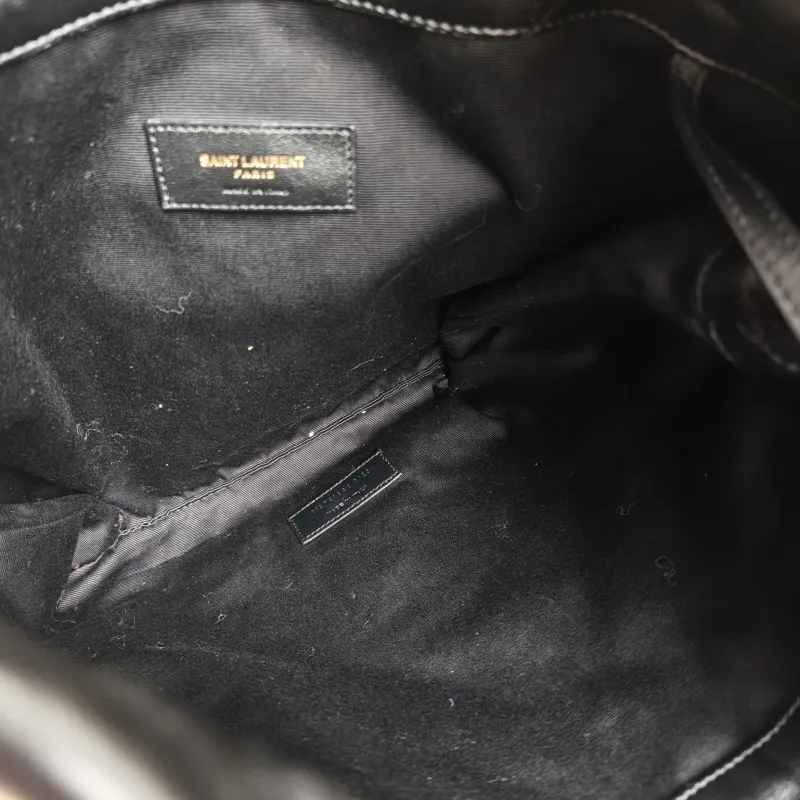 SAINT LAURENT Crossbody Bag JAMIE POCHON Black Lambskin Medium 27 × 3 × 34 cm — detail view 2 of 10