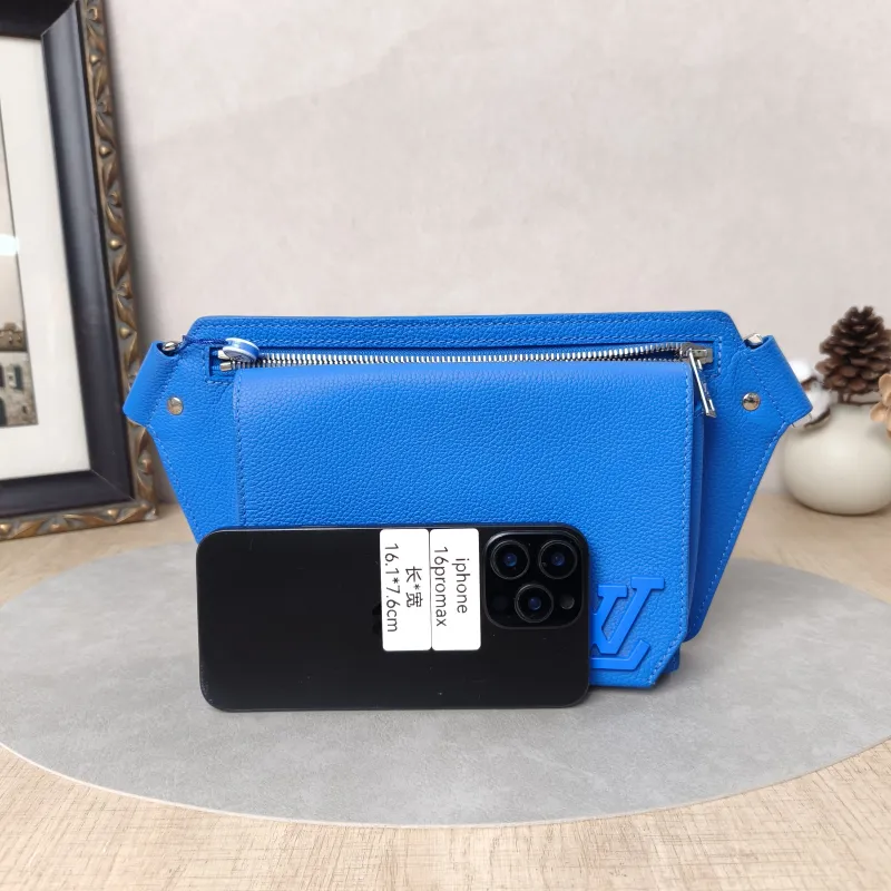 Louis Vuitton Belt Bag Takeoff Sling Belt Bag Blue Calfskin One Size30 × 3 × 16 cm — cover view 5 of 5