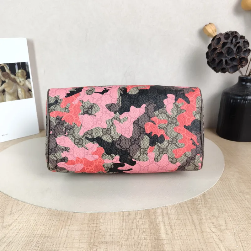 GUCCI Top Handle Bag Top Handle Bag Pink Monogram PVC Small 25 × 14 × 16 cm — cover view 6 of 6