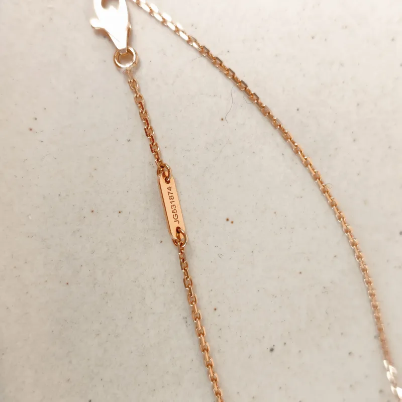 Van Cleef & Arpels Necklace Alhambra Alhambra Collection 18KR ose Gold Sweet Mini 45cm — cover view 9 of 12