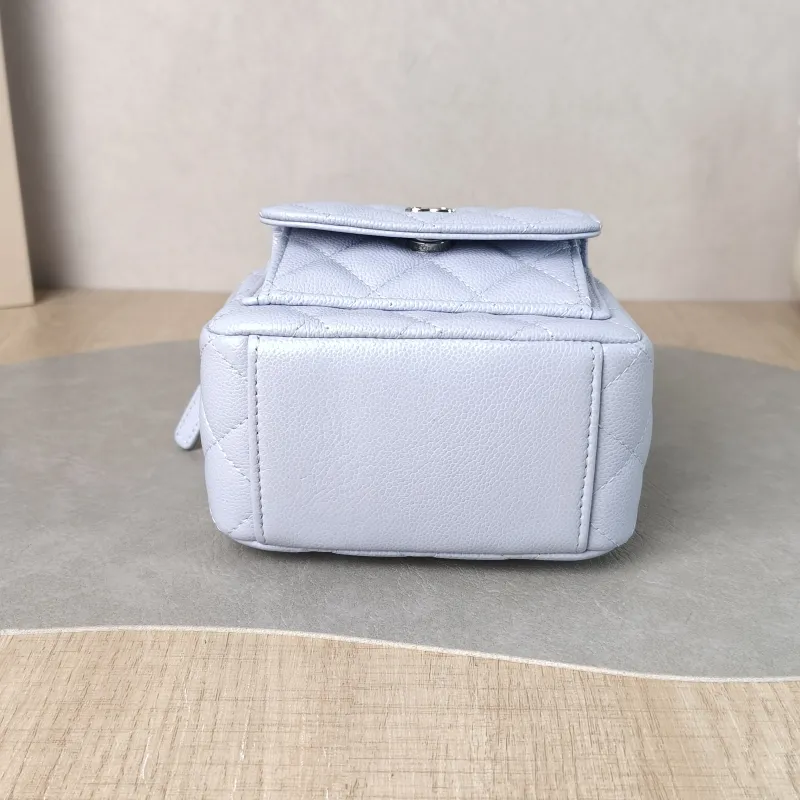 Chanel Backpack Mini Backpack Collection Blue Calfskin One Size 13 × 9 × 18 cm — cover view 5 of 5