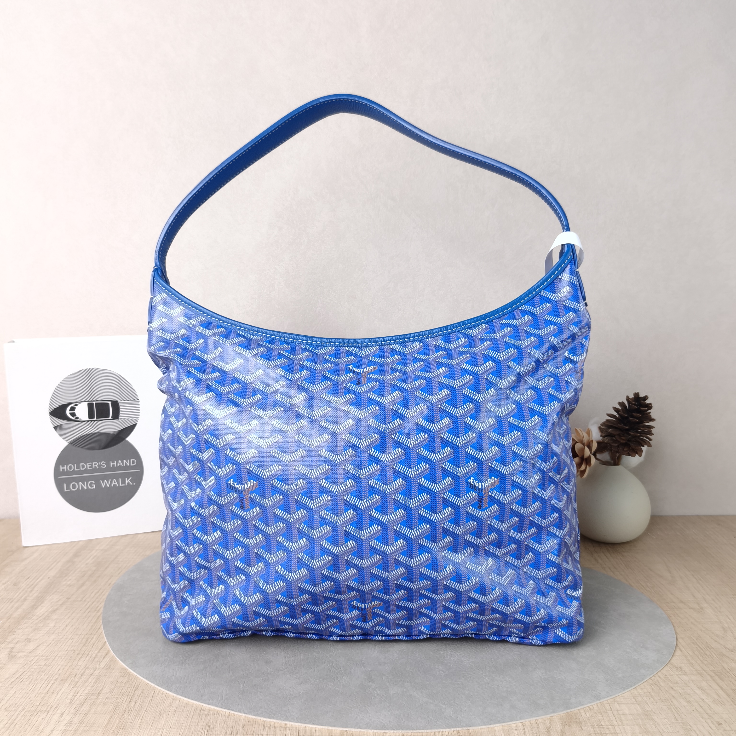 GOYARD Shoulder Bag Boheme Hobo​Blue PVC Small43 × 14 × 27 cm