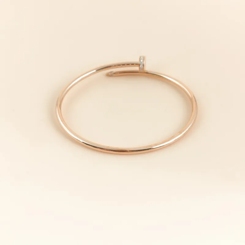 CARTIER Bangle Juste un Clou Bangle Rose Gold Diamond18KR ose Gold Small Edition 16 — cover view 2 of 7