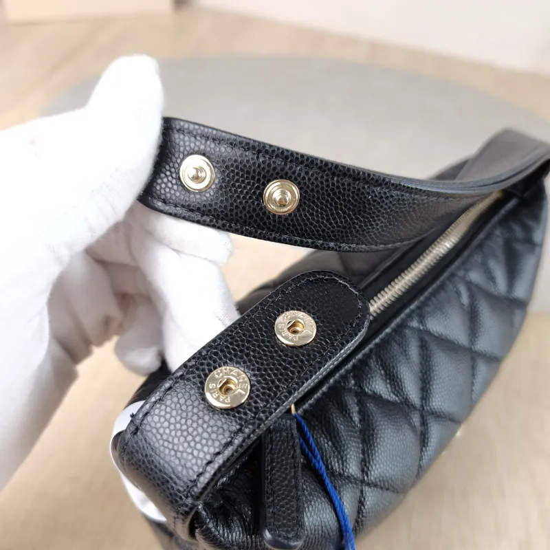 Chanel Crossbody Bag Crossbody Bag Black Grained Calfskin One Size 16 × 6.5 × 12.5 cm — detail view 2 of 13