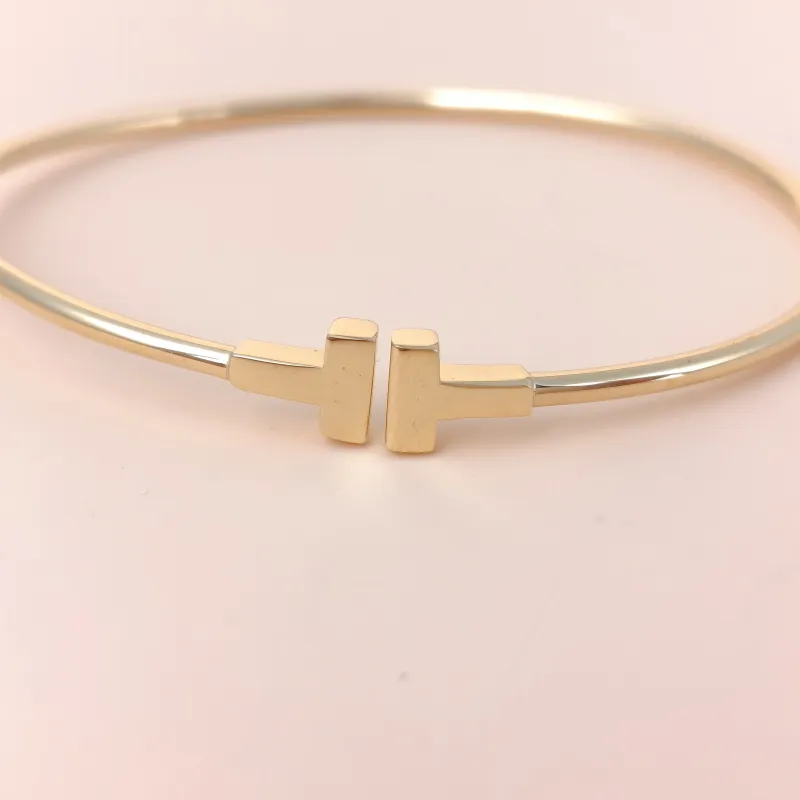 Tiffany&Co. Bangle T Collection T Yellow Gold Yellow Gold 18KY ellow Gold One Size17.1cm โ cover view 3 of 7