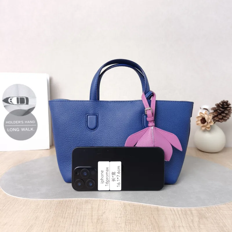 DIOR Top Handle Bag Tote Bag Top Handle Bag Navy Calfskin One Size 21 × 12 × 16 cm — cover view 2 of 5