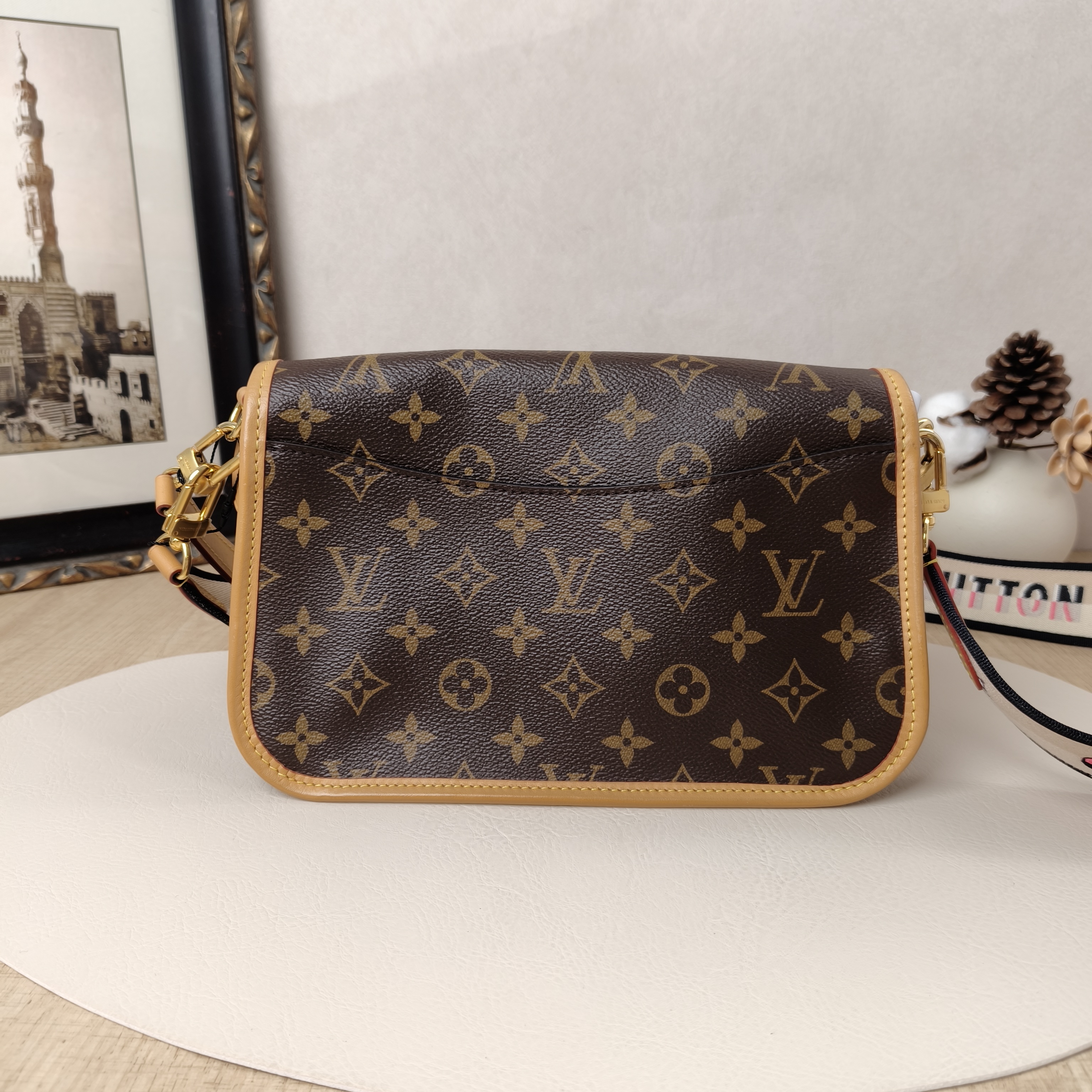 Louis Vuitton Crossbody Bag Diane Baguette Bag Shoulder Strap PVC Small24 × 9 × 15 cm — cover view 2 of 9