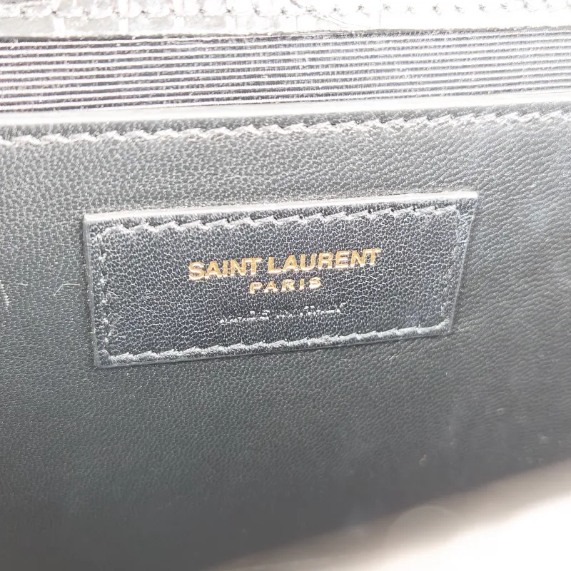 SAINT LAURENT Crossbody Bag KATE Edition Black Calfskin Medium 24 × 5.5 × 14.5 cm — detail view 4 of 12