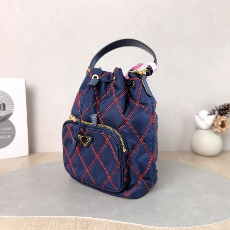 PRADA Shoulder Bag Bucket Bag Nylon One Size 18 × 12 × 23 cm — cover view 5 of 5