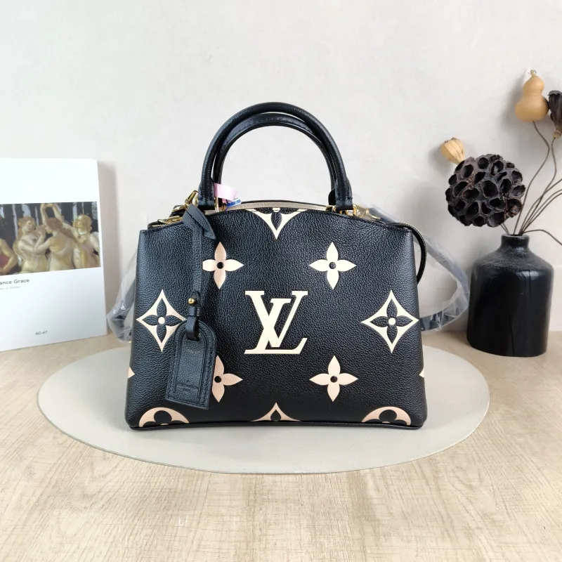 Louis Vuitton Crossbody Bag PETIT PALAIS Tote Bag Monogram Empreinte Embossed Calfskin Small 29 × 12.5 × 18 cm