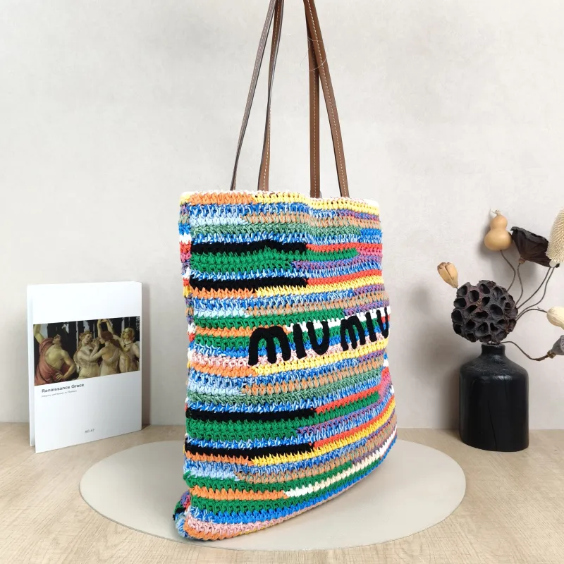 Miumiu Shoulder Bag Woven Woven One Size33*42 — cover view 4 of 5
