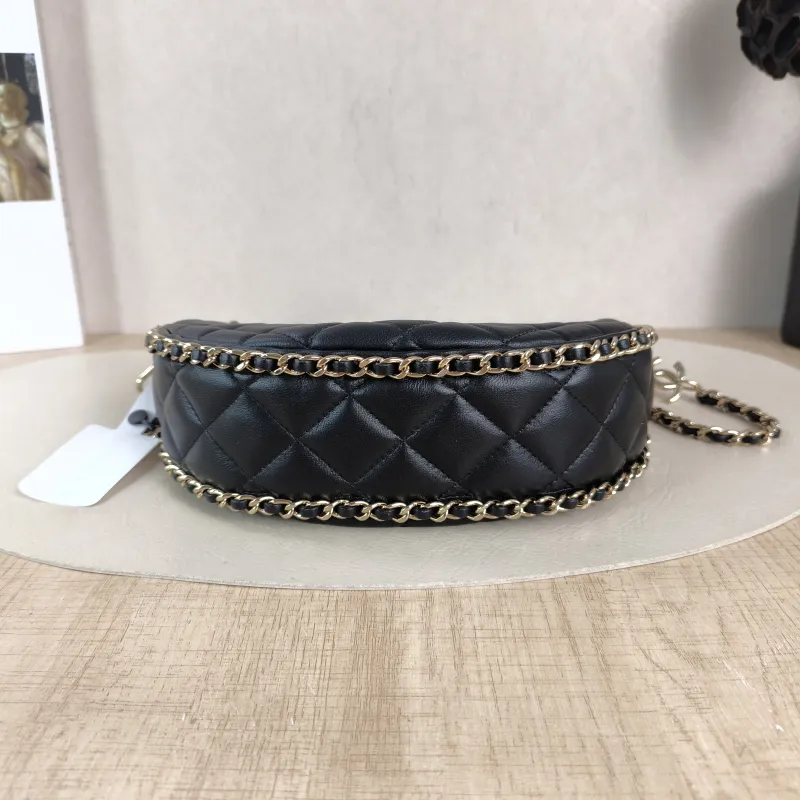 Chanel Shoulder Bag Black Lambskin Small 20 × 6 × 15 cm — cover view 5 of 5