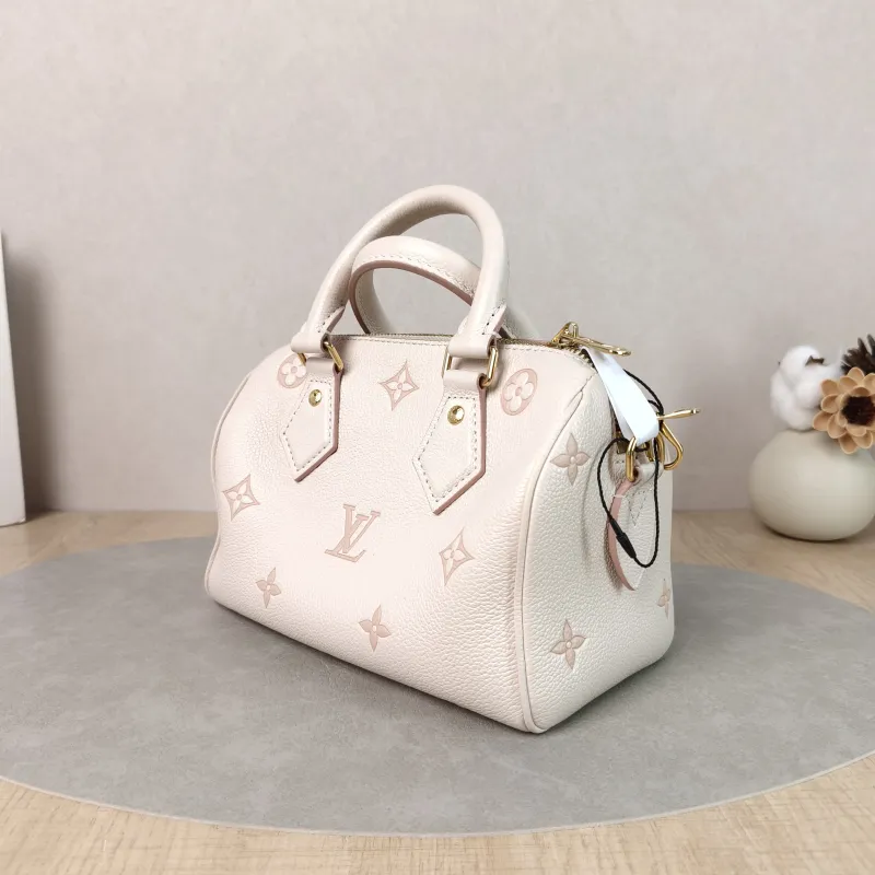 Louis Vuitton Crossbody Bag Speedy20Beige · Pink Empreinte Embossed Calfskin Small20.5 × 12 × 13.5 cm — cover view 2 of 6