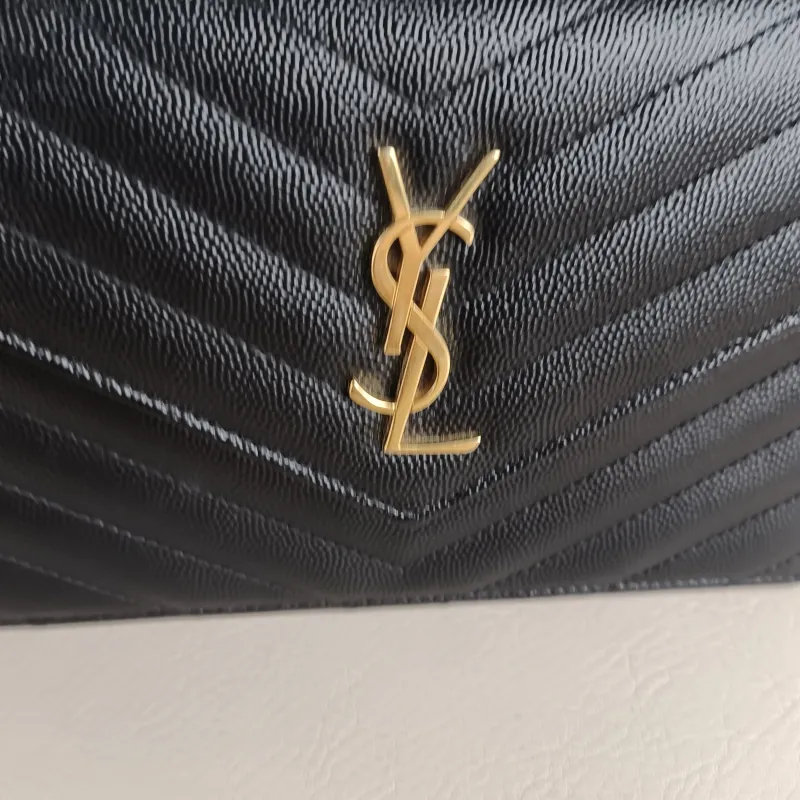 SAINT LAURENT Crossbody Bag CASSANDRE ENVELOPE Black Calfskin One Size 19 × 3.5 × 12.5 cm — detail view 1 of 12