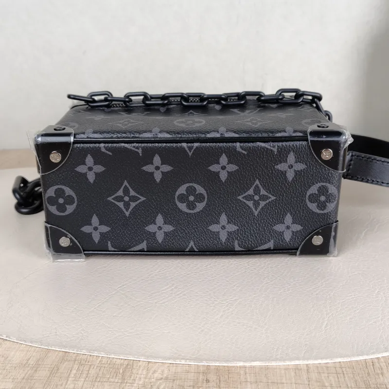 Louis Vuitton Crossbody Bag SOFT TRUNK Box Eclipse PVC Mini 18.5 × 8 × 13 cm — cover view 5 of 6