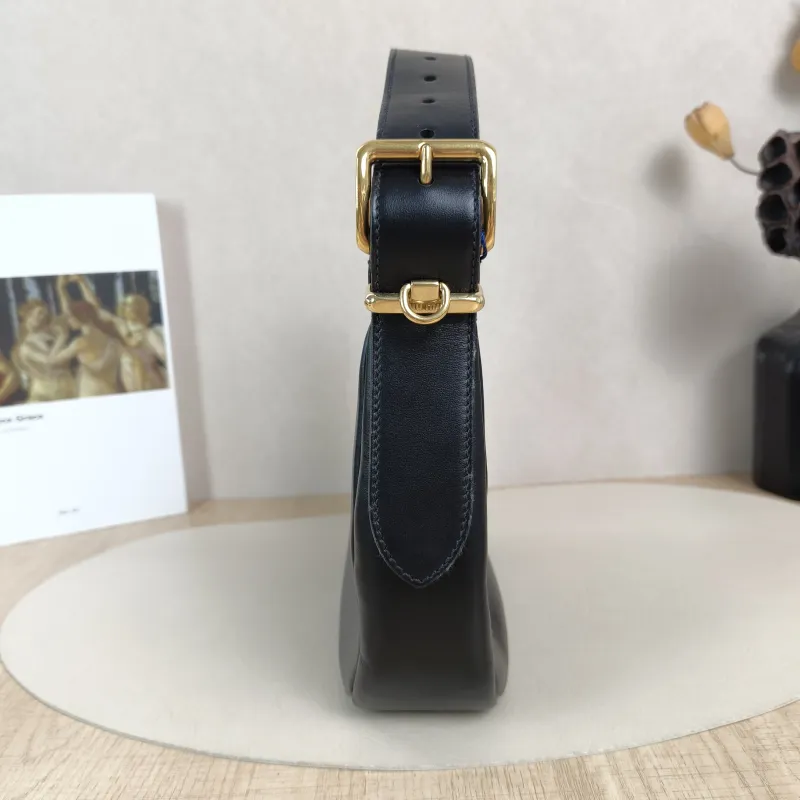 Miumiu Shoulder Bag Wander Hobo Black Calfskin Small20 × 6 × 17 cm — detail view 6 of 12