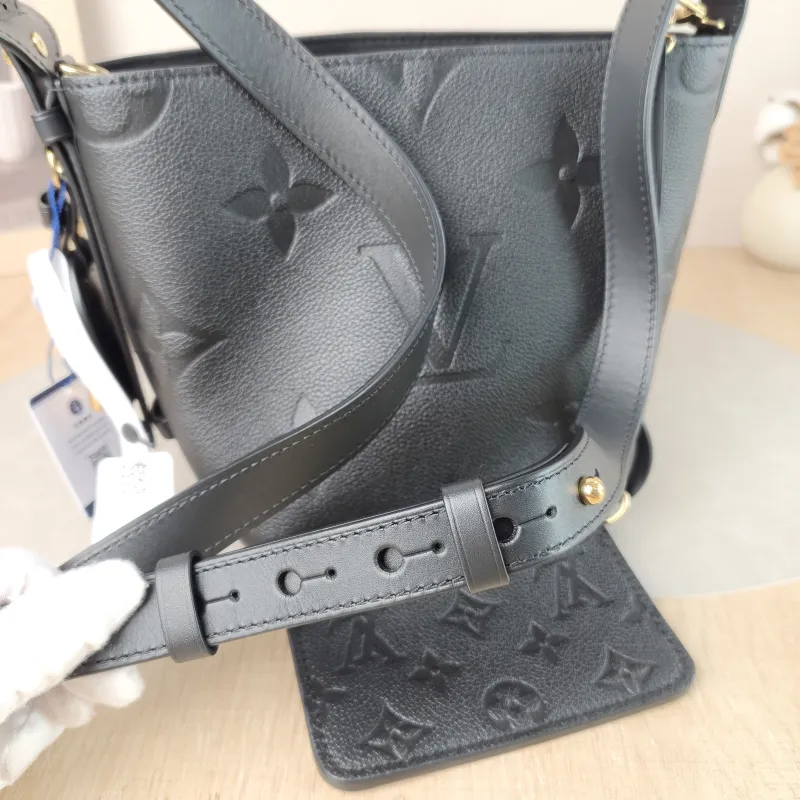 Louis Vuitton Top Handle Bag ALL IN BB Black Empreinte Embossed Calfskin BB 16 × 12 × 18 cm — detail view 10 of 10